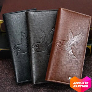 Men's Wallet Long Fashionable Magnetic Buckle Clutch Bag Large Capacity Multi-Card